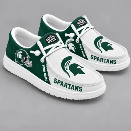 Michigan State Spartans | Premium NCAA Game Day Lace Up Loafer Shoes TD