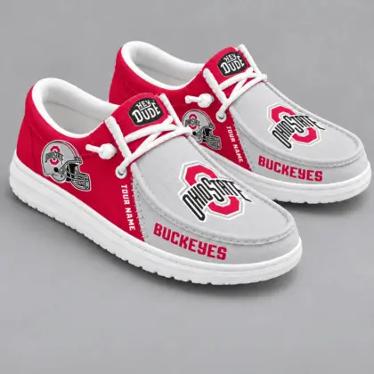 Ohio State Buckeyes | Premium NCAA Game Day Lace Up Loafer Shoes TD