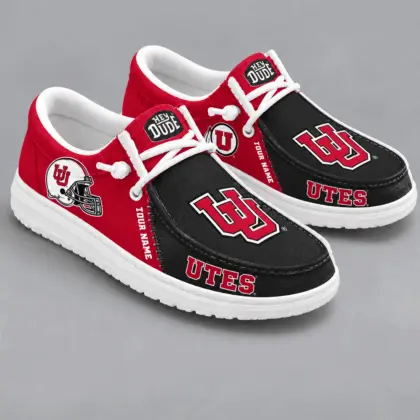 Utah Utes | Premium NCAA Game Day Lace Up Loafer Shoes TD