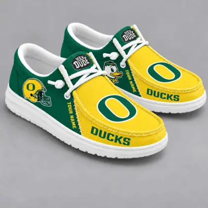 Oregon Ducks | Premium NCAA Game Day Lace Up Loafer Shoes TD