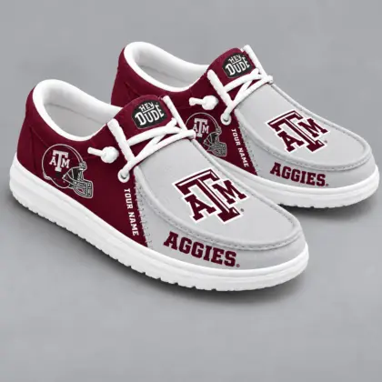 Texas A&M Aggies | Premium NCAA Game Day Lace Up Loafer Shoes TD