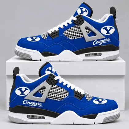 BYU Cougars | Premium NCAA Game Day Mesh AJ4 Shoes TD
