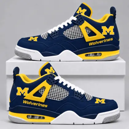 Michigan Wolverines | Premium NCAA Game Day Mesh AJ4 Shoes TD