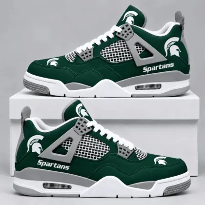 Michigan State Spartans | Premium NCAA Game Day Mesh AJ4 Shoes TD
