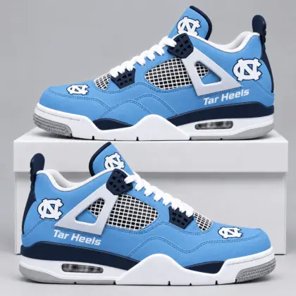 North Carolina Tar Heels | Premium NCAA Game Day Mesh AJ4 Shoes TD