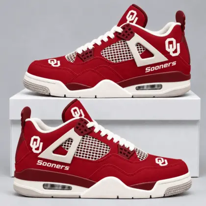Oklahoma Sooners | Premium NCAA Game Day Mesh AJ4 Shoes TD
