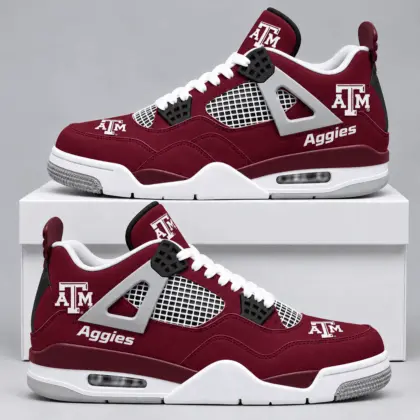 Texas A&M Aggies | Premium NCAA Game Day Mesh AJ4 Shoes TD