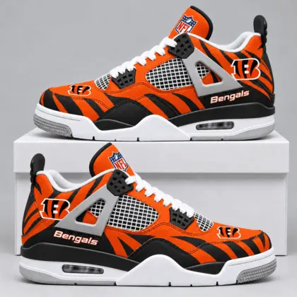 Cincinnati Bengals | Premium NFL Retro Game Day AJ4 Shoes TD