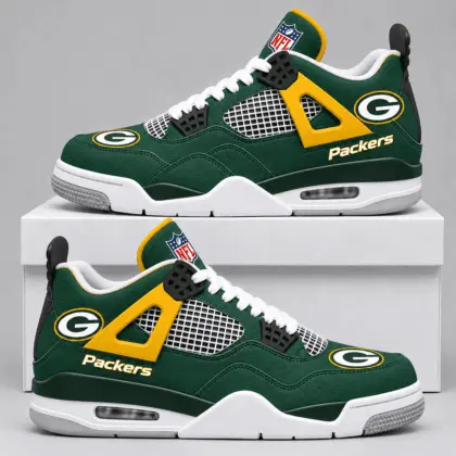 Green Bay Packers | Premium NFL Retro Game Day AJ4 Shoes TD