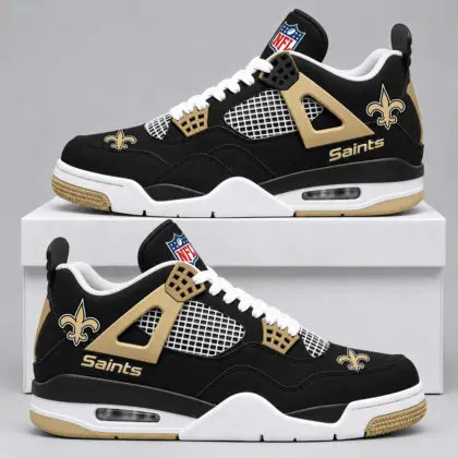 New Orleans Saints | Premium NFL Retro Game Day AJ4 Shoes TD