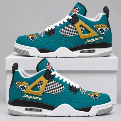 Jacksonville Jaguars | Premium NFL Retro Game Day AJ4 Shoes TD