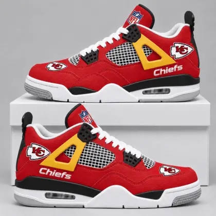 Kansas City Chiefs | Premium NFL Retro Game Day AJ4 Shoes TD