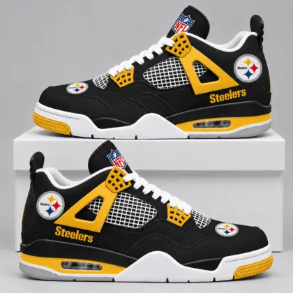 Pittsburgh Steelers | Premium NFL Retro Game Day AJ4 Shoes TD