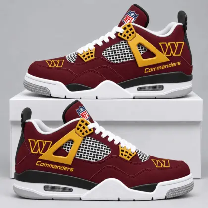 Washington Commanders | Premium NFL Retro Game Day AJ4 Shoes TD