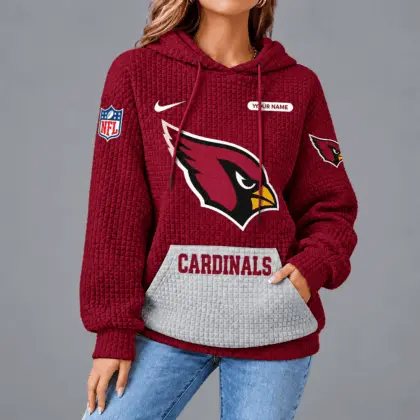 Arizona Cardinals | Premium NFL Cozy Two Tone Unisex Waffle Hoodie TD