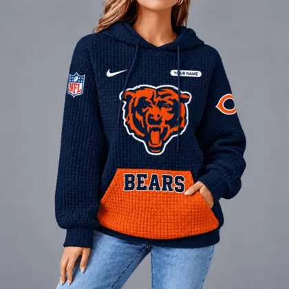 Chicago Bears | Premium NFL Cozy Two Tone Unisex Waffle Hoodie TD