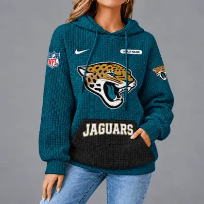 Jacksonville Jaguars | Premium NFL Cozy Two Tone Unisex Waffle Hoodie TD