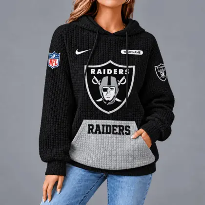 Las Vegas Raiders | Premium NFL Cozy Two Tone Unisex Waffle Hoodie TD