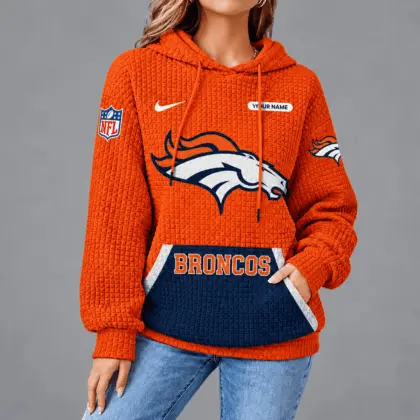Denver Broncos | Premium NFL Cozy Two Tone Unisex Waffle Hoodie TD