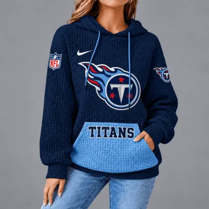 Tennessee Titans | Premium NFL Cozy Two Tone Unisex Waffle Hoodie TD