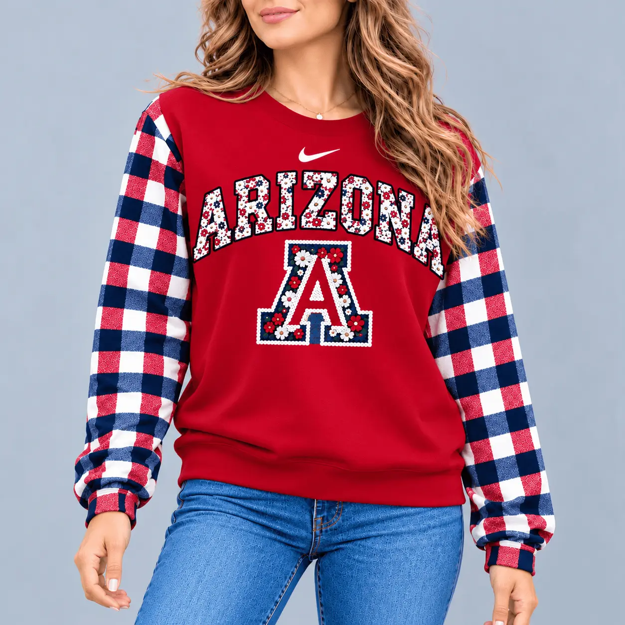 Arizona Wildcats | Premium NCAA Vintage Daisy Flower Sweatshirt TD - Image 2