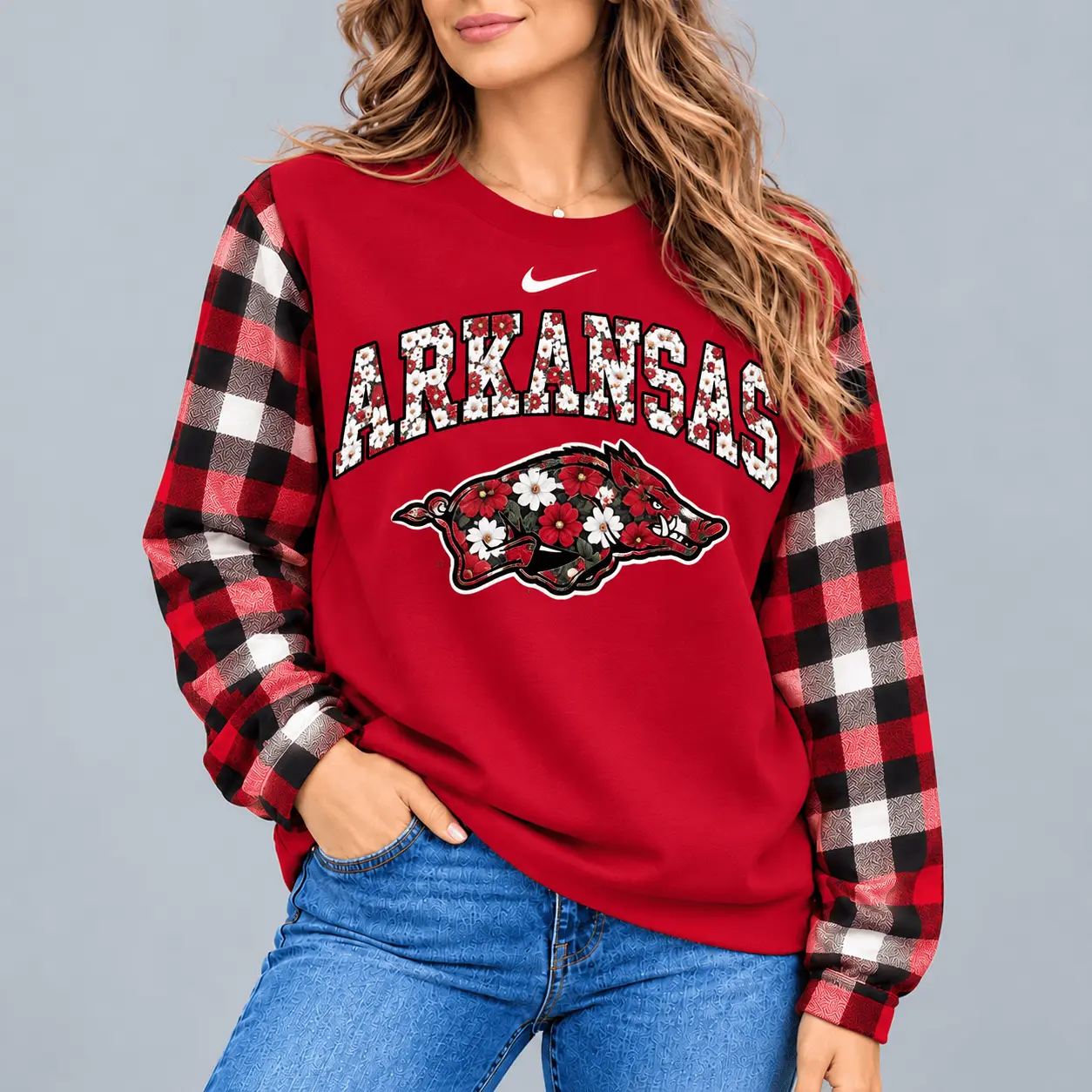 Arkansas Razorbacks | Premium NCAA Vintage Daisy Flower Sweatshirt TD