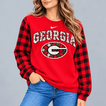 Georgia Bulldogs | Premium NCAA Vintage Daisy Flower Sweatshirt TD
