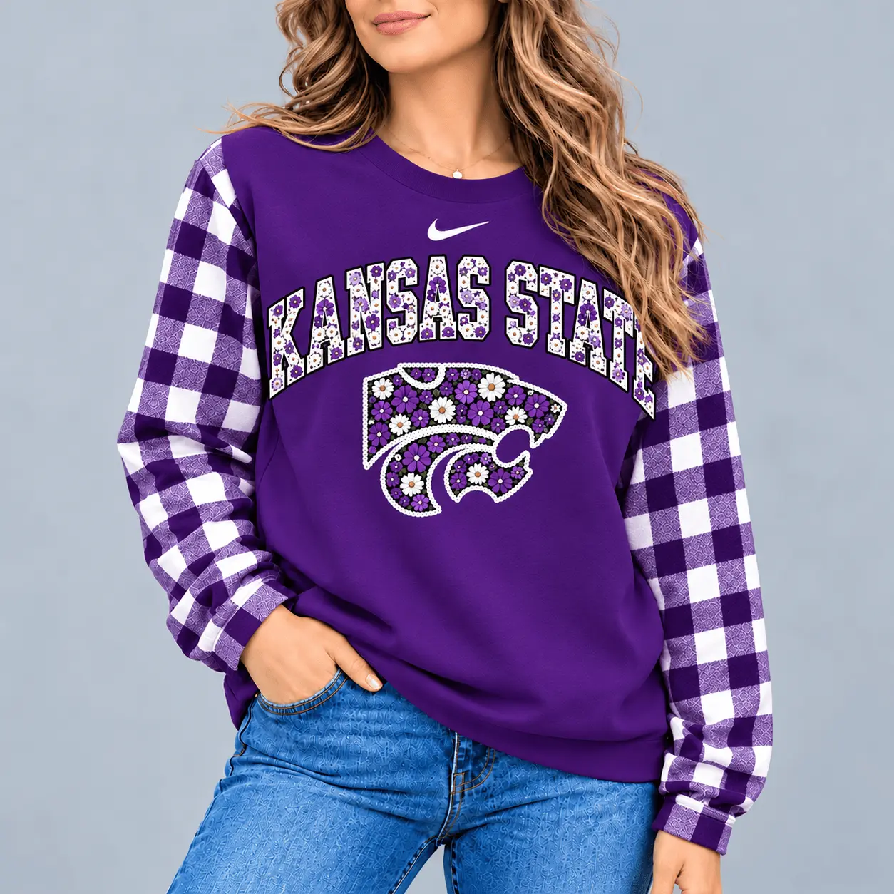 Kansas State Wildcats | Premium NCAA Vintage Daisy Flower Sweatshirt TD