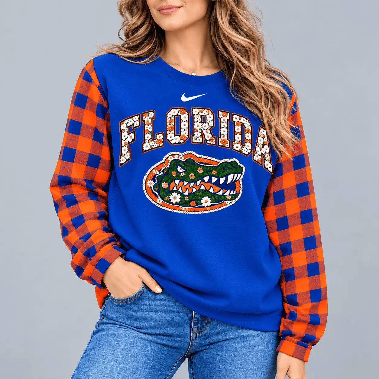 Florida Gators | Premium NCAA Vintage Daisy Flower Sweatshirt TD