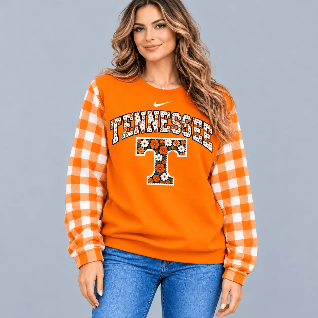 Tennessee Volunteers | Premium NCAA Vintage Daisy Flower Sweatshirt TD - Image 2
