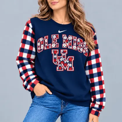 Ole Miss Rebels | Premium NCAA Vintage Daisy Flower Sweatshirt TD