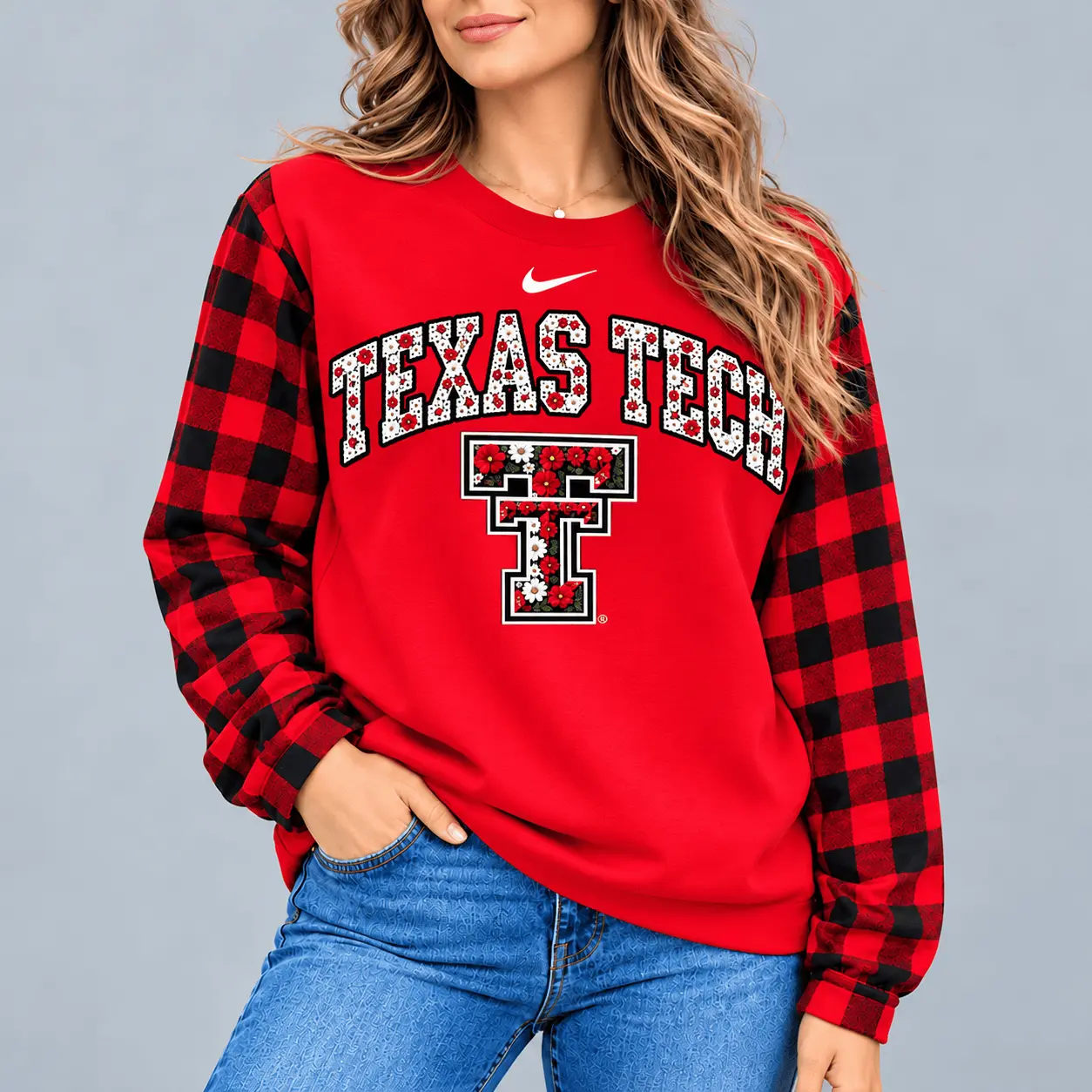 Texas Tech Red Raiders | Premium NCAA Vintage Daisy Flower Sweatshirt TD