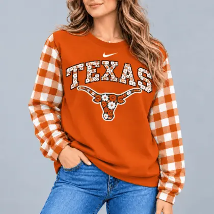 Texas Longhorns | Premium NCAA Vintage Daisy Flower Sweatshirt TD