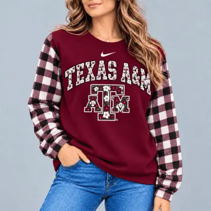 Texas A&M Aggies | Premium NCAA Vintage Daisy Flower Sweatshirt TD