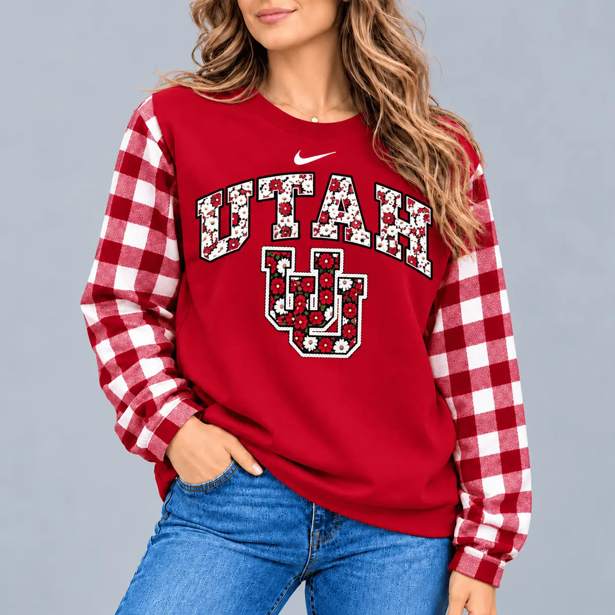 Utah Utes | Premium NCAA Vintage Daisy Flower Sweatshirt TD