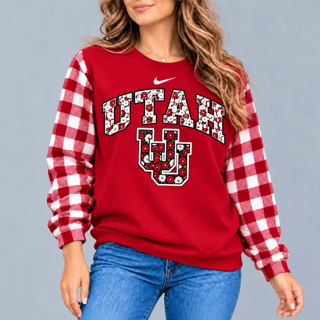 Utah Utes | Premium NCAA Vintage Daisy Flower Sweatshirt TD - Image 2