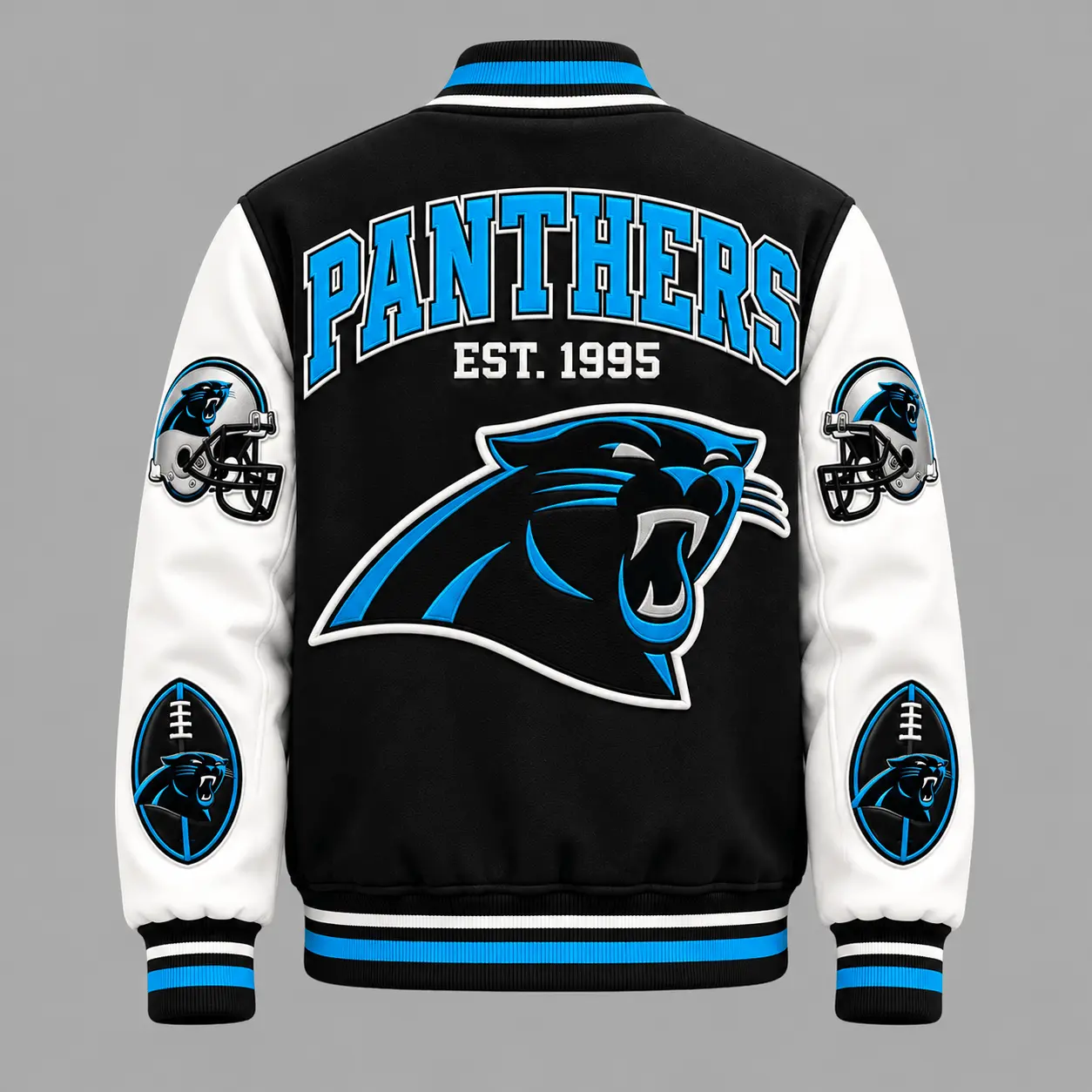 Carolina Panthers | Premium NFL Baseball Jacket TD - Image 3