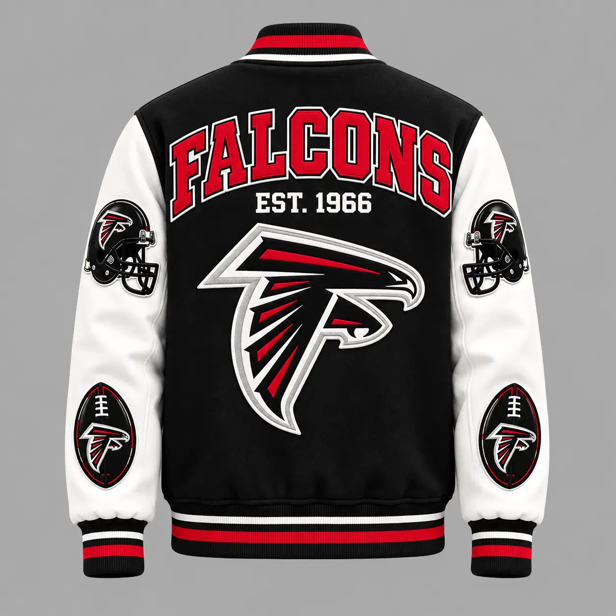 Atlanta Falcons | Premium NFL Baseball Jacket TD - Image 3
