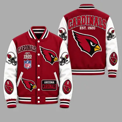 Arizona Cardinals | Premium NFL Baseball Jacket TD