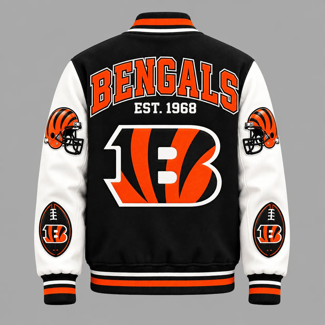 Cincinnati Bengals | Premium NFL Baseball Jacket TD - Image 3
