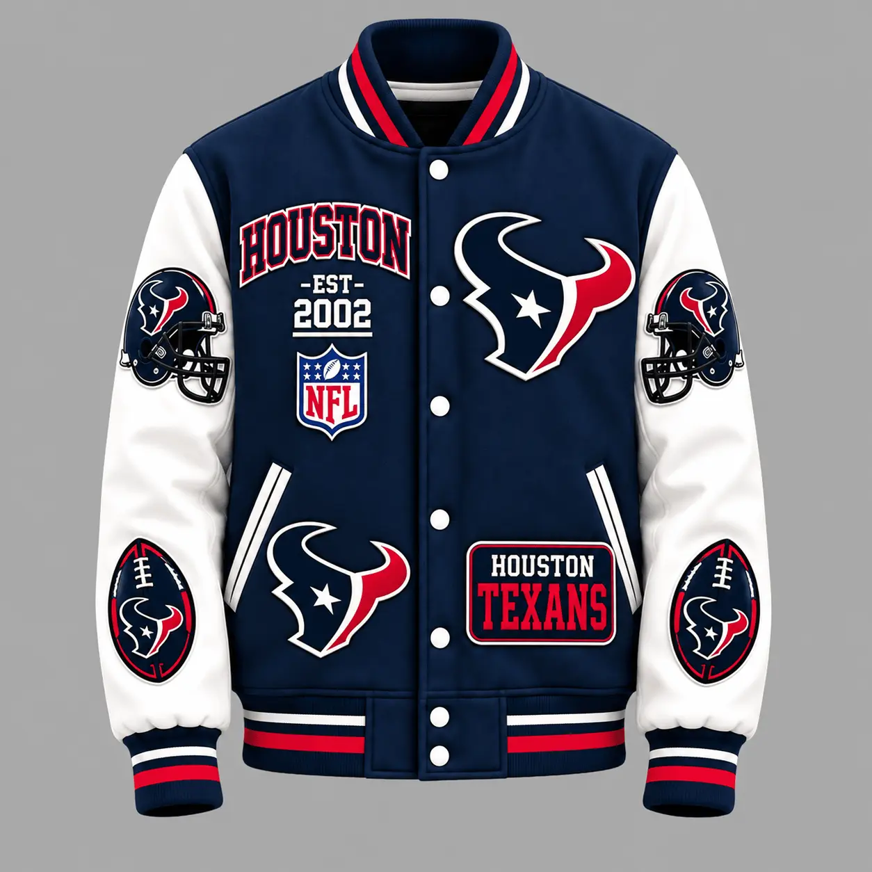 Houston Texans | Premium NFL Baseball Jacket TD - Image 2