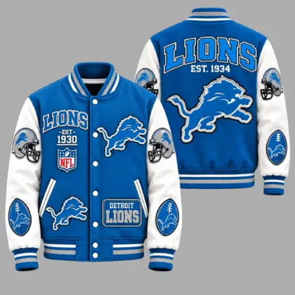 Detroit Lions | Premium NFL Baseball Jacket TD