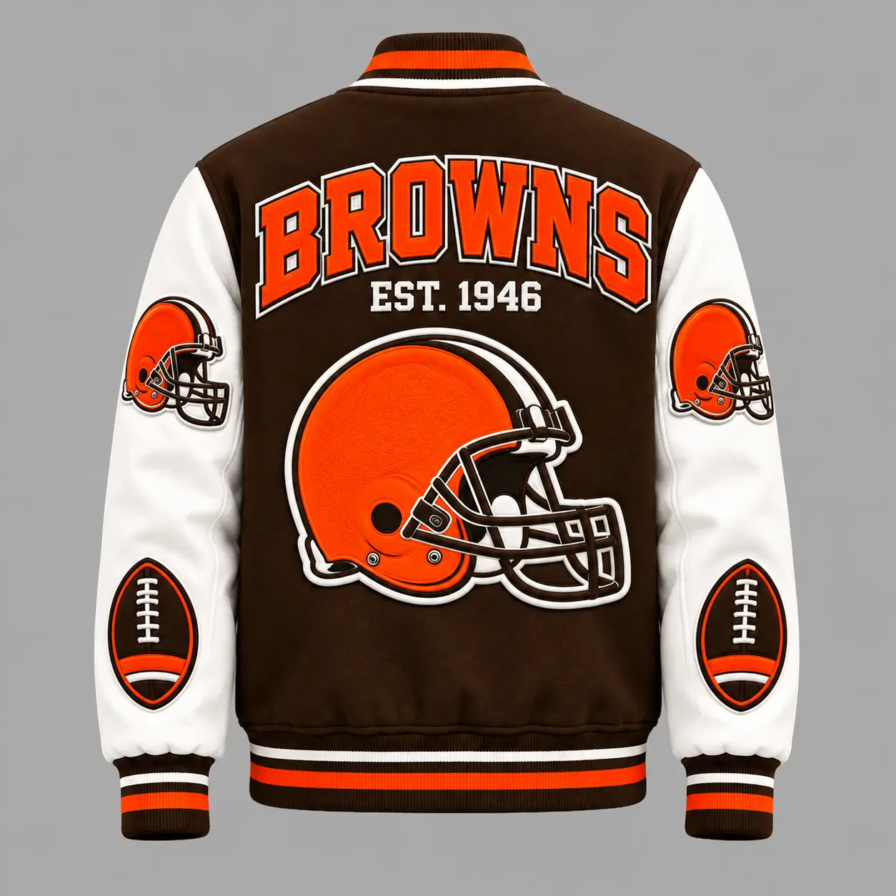 Cleveland Browns | Premium NFL Baseball Jacket TD - Image 3