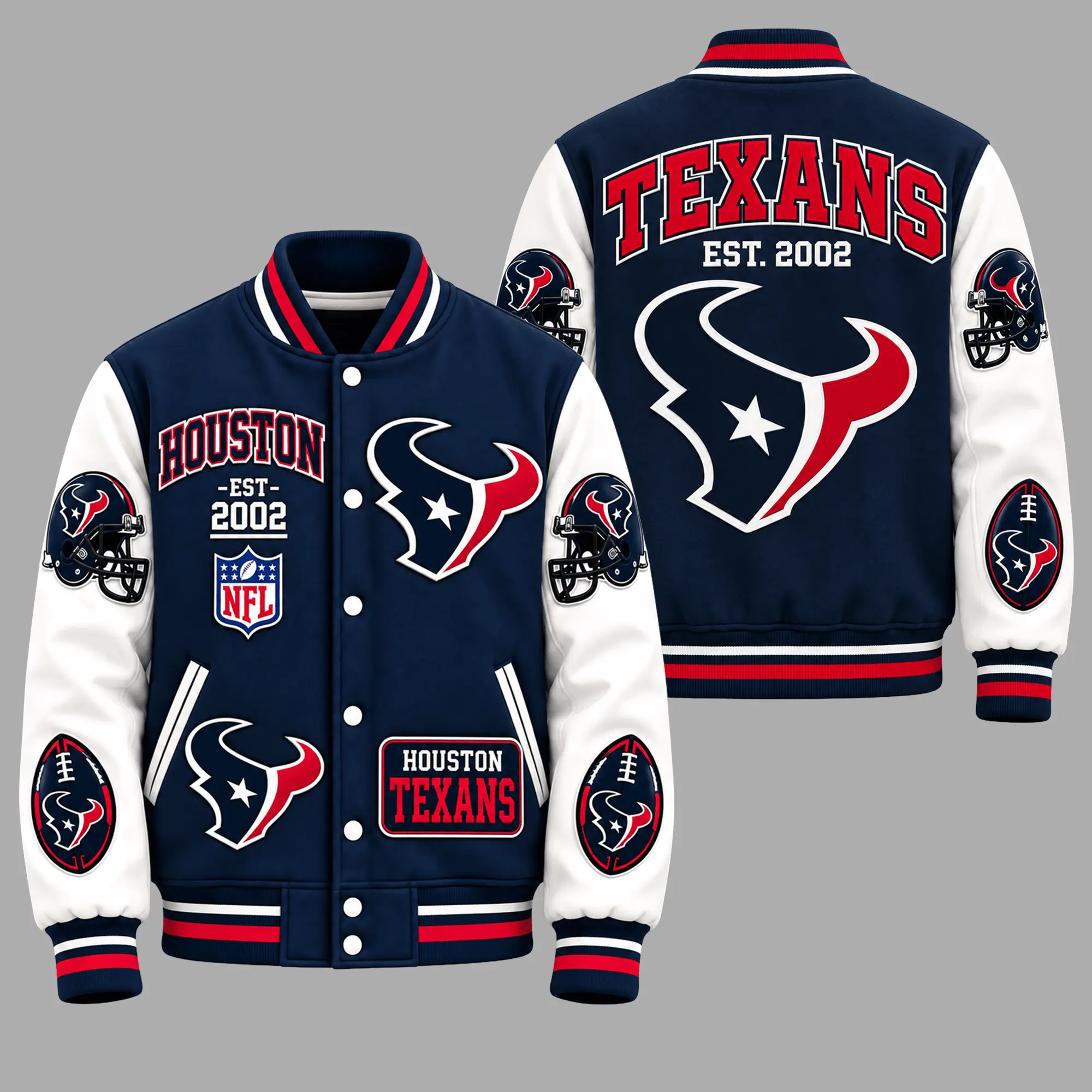 Houston Texans | Premium NFL Baseball Jacket TD