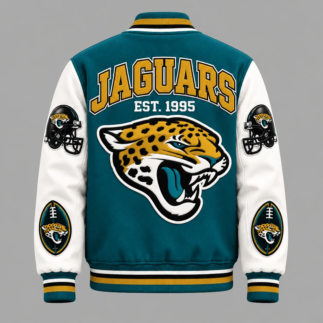 Jacksonville Jaguars | Premium NFL Baseball Jacket TD - Image 3