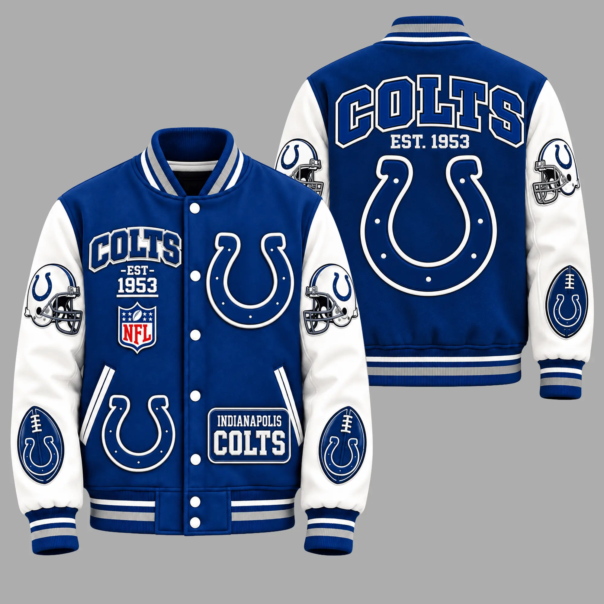 Indianapolis Colts | Premium NFL Baseball Jacket TD