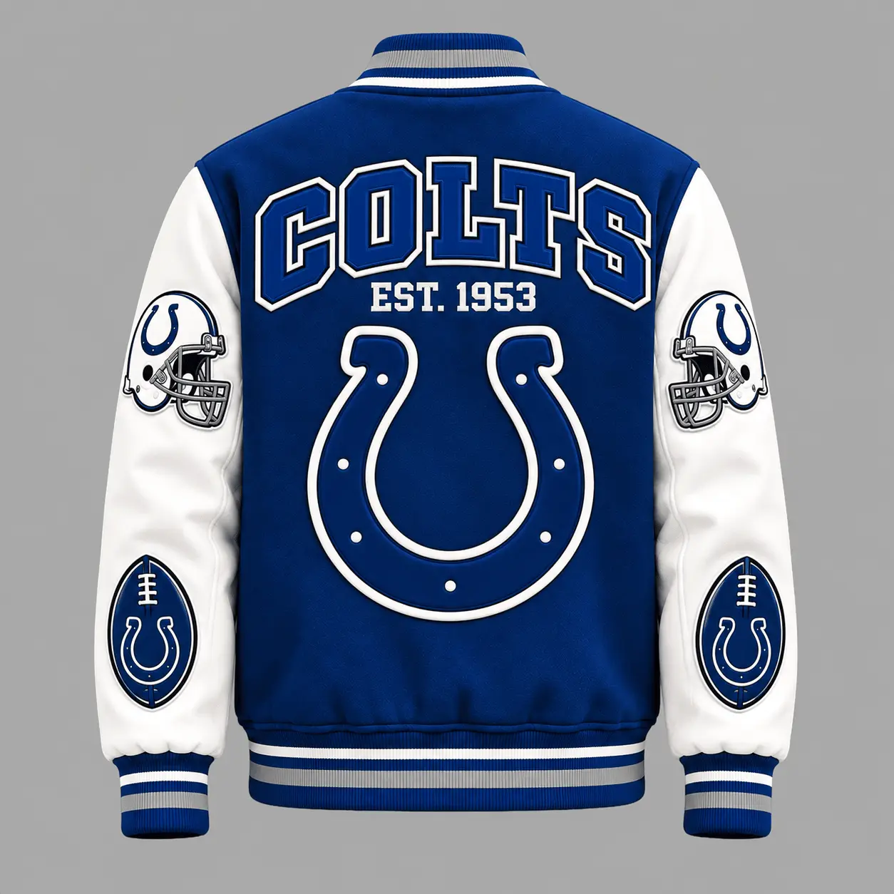 Indianapolis Colts | Premium NFL Baseball Jacket TD - Image 3