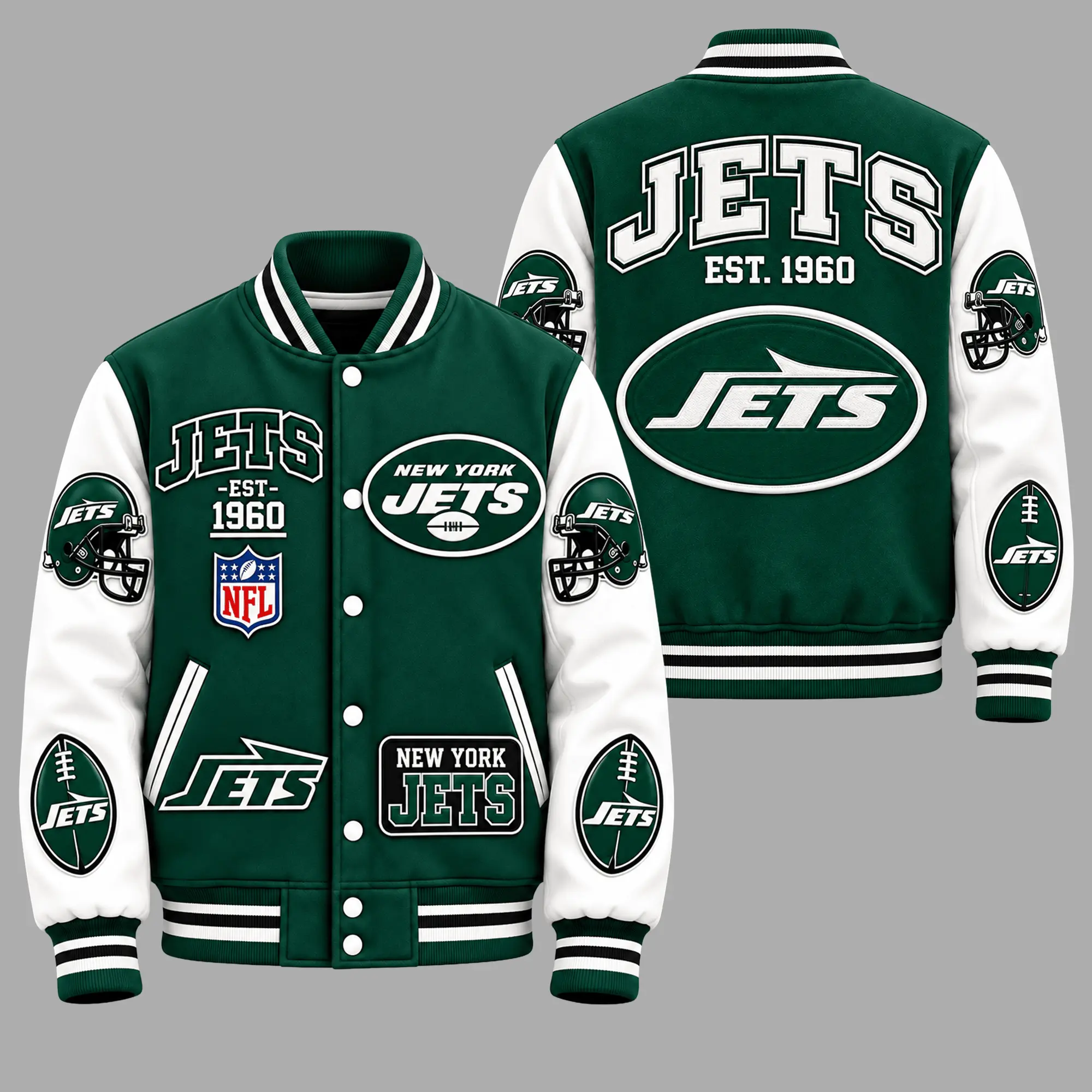 New York Jets | Premium NFL Baseball Jacket TD