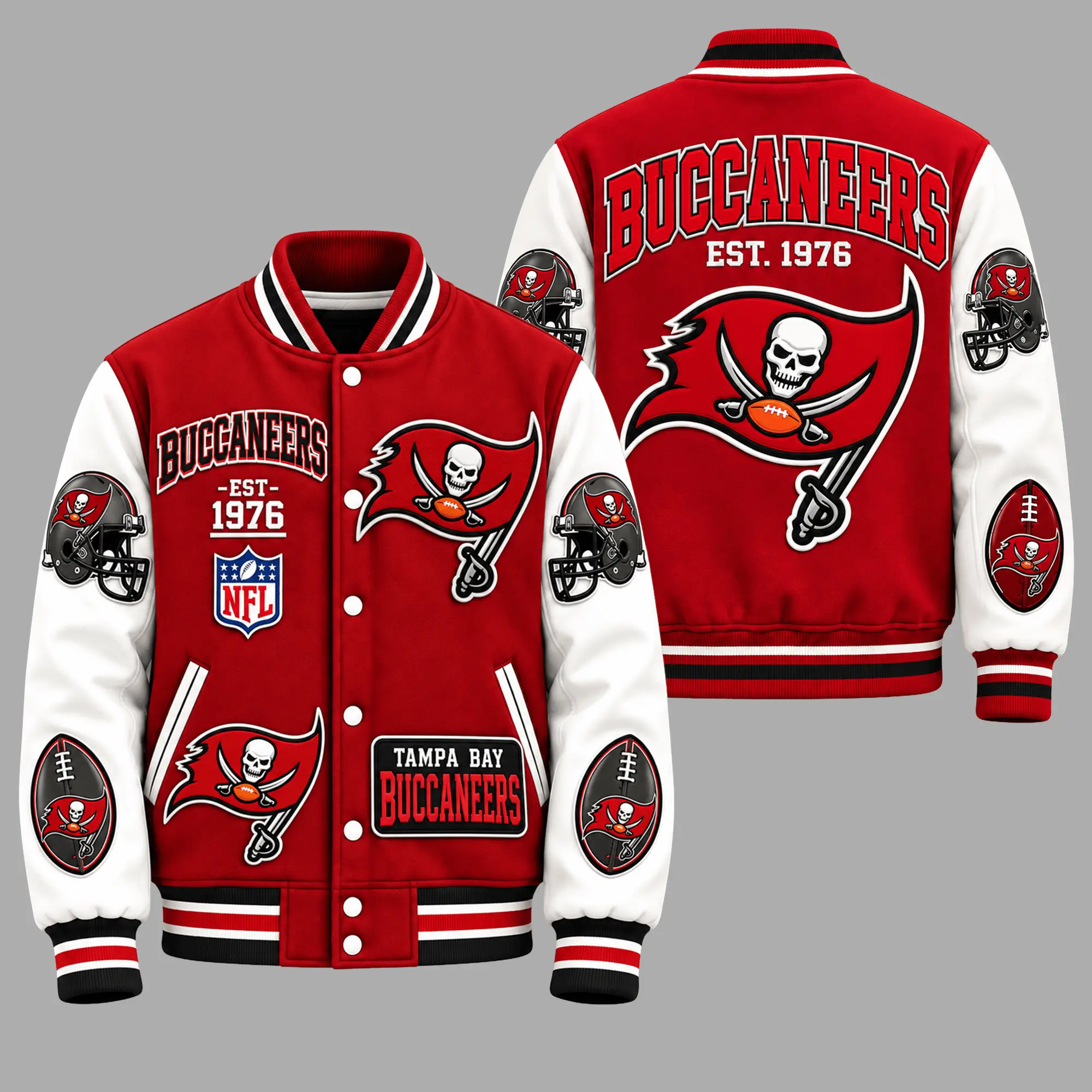 Tampa Bay Buccaneers | Premium NFL Baseball Jacket TD