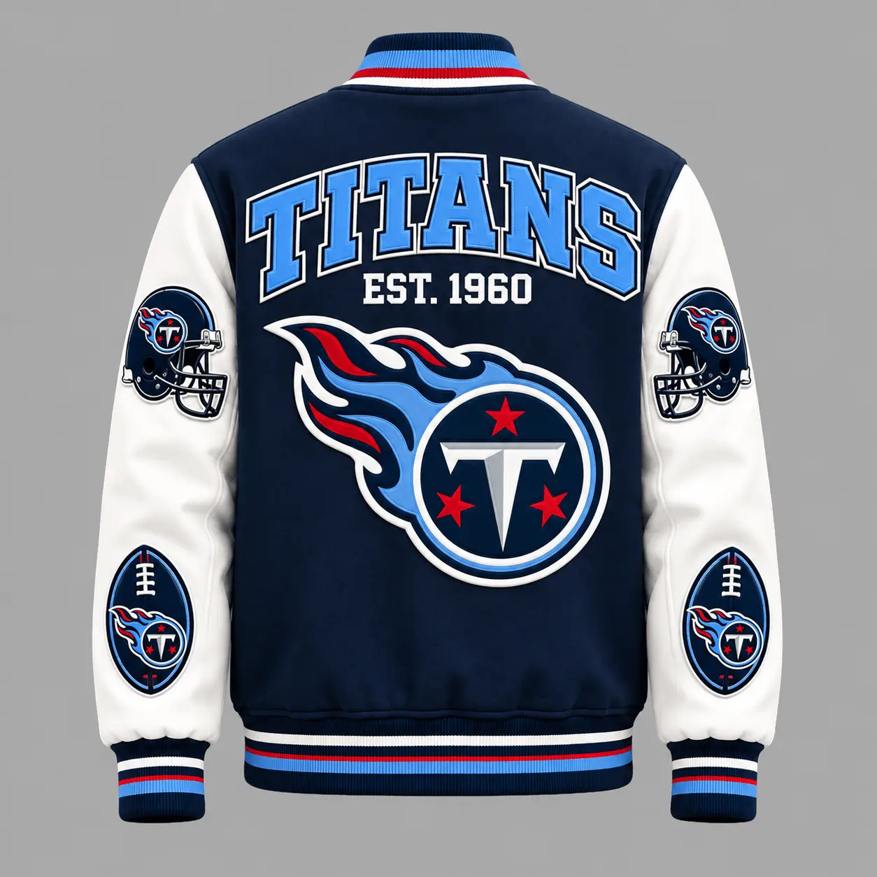 Tennessee Titans | Premium NFL Baseball Jacket TD - Image 3
